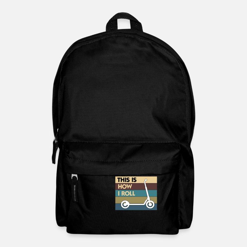 E-Scooter Roller Scooter - Rucksack - Schwarz