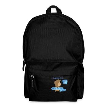 Tschüß Kita - Schulkind - Rucksack - Schwarz - Vorne