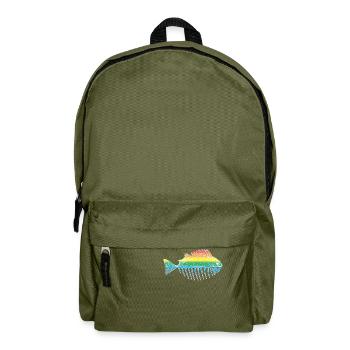 Poisson - Sac à dos - vert olive - Devant