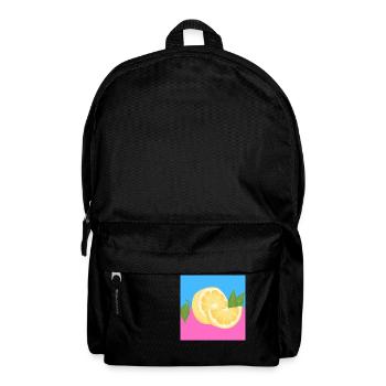 Pink and blue lemon - Backpack - black - Front