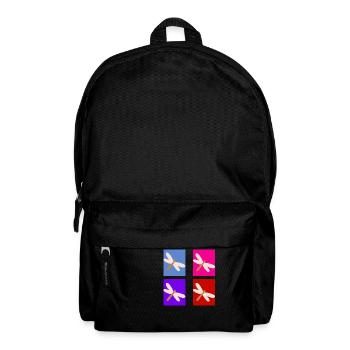 Retro butterfly - Backpack - black - Front