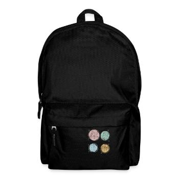 summer, garden, strawberries, flowers, tea, picnic - Rucksack - Schwarz - Vorne