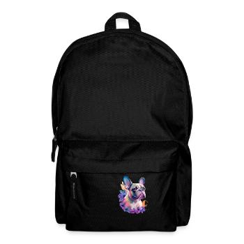 Französische Bulldogge - Rucksack - Schwarz - Vorne