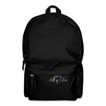 Live a life full of colors - Backpack - black - Front