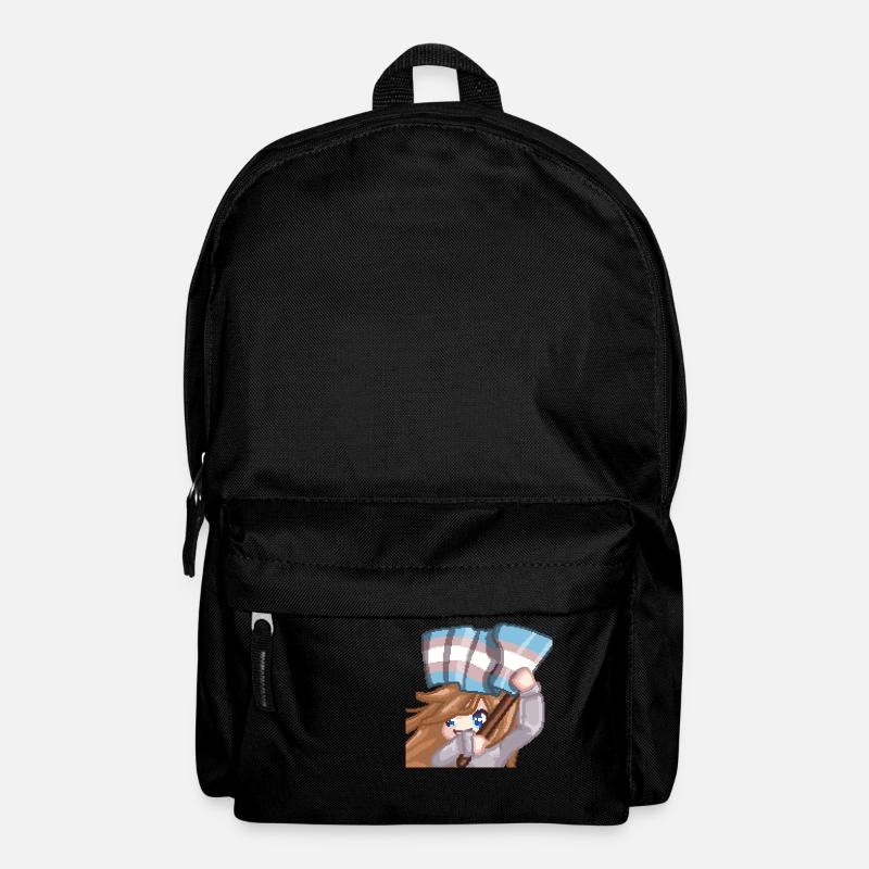 PillowG1rl Emote mit Transflagge - Rucksack - Schwarz