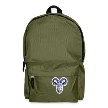 Ceramic deer head - Backpack - olive green - Front