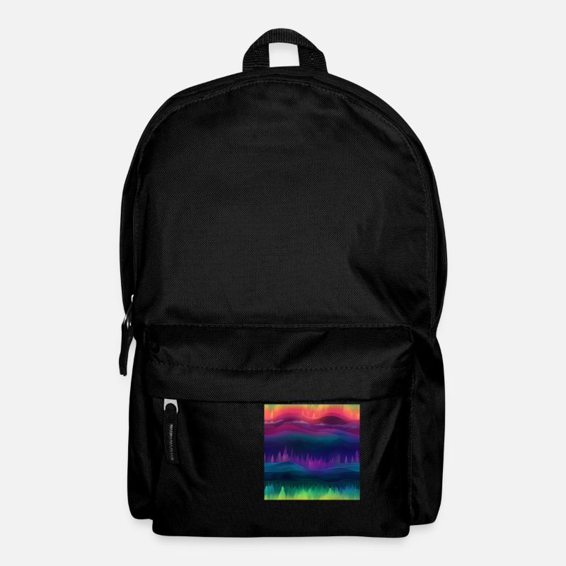 Aurora Dreams: Kollektion der Polarlichter - Rucksack - Schwarz