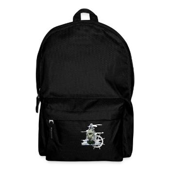 Segelschiff - Rucksack - Schwarz - Vorne