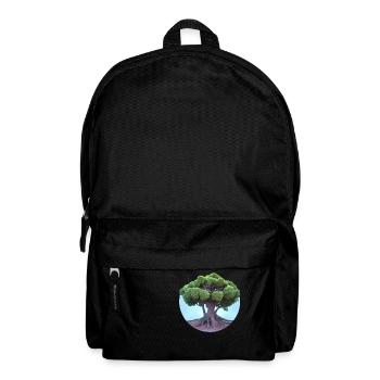 Lebensbaum Yoga Baum des Lebens Meditation - Rucksack - Schwarz - Vorne