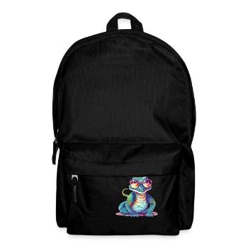 Ik the spectacled lizard - Backpack - black - Front
