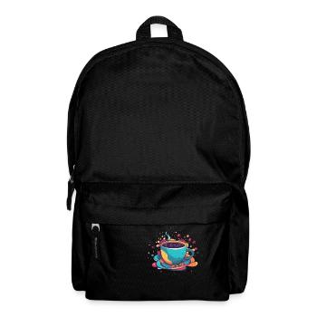 Tasse Kaffee - Rucksack - Schwarz - Vorne