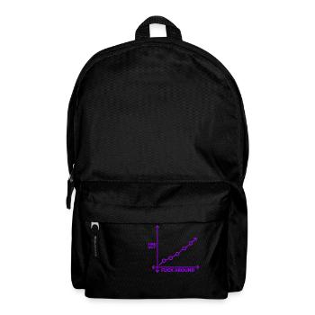 Ficken Sie herum und finden Sie es heraus Diagrammdiagramm - Rucksack - Schwarz - Vorne