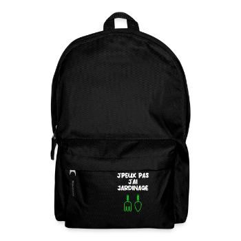 J’peux pas j’ai jardinage - Sac à dos - noir - Devant