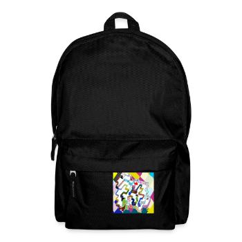 Ancien labyrinthe multicolore v4.00 - Sac à dos - noir - Devant
