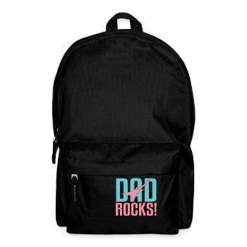 Dad Rocks! - Rucksack - Schwarz - Vorne