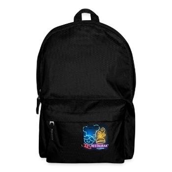 sommer strand strand retro meer neon licht eng - Rucksack - Schwarz - Vorne