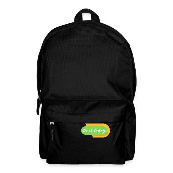 Do it today - Rucksack - Schwarz - Vorne