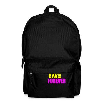 Rave forever - Backpack - black - Front