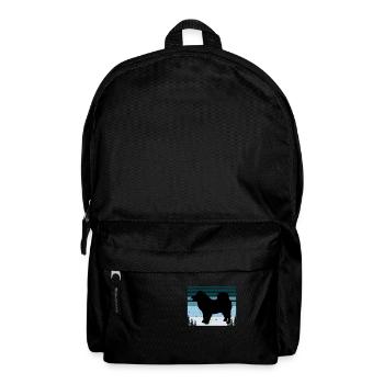 Eurasier Dog Lover Silhouette Vintage Sunset - Backpack - black - Front