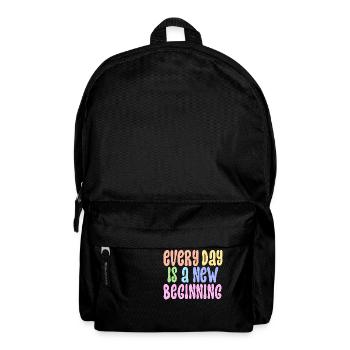 Every Day is a new Beginning - Backpack - black - Front