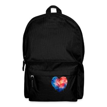 Cœur Bleu-Rouge - Sac à dos - noir - Devant
