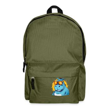 Bob das Nilpferd - Rucksack - Olivgrün - Vorne