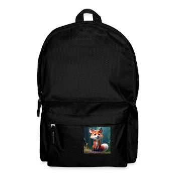 Niedlicher Fuchs - Rucksack - Schwarz - Vorne