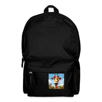 Niedliche Giraffe - Rucksack - Schwarz - Vorne
