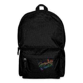 Gay Pride Parade LGBTQ+ Rainbow Flag Body Positive - Rucksack - Schwarz - Vorne