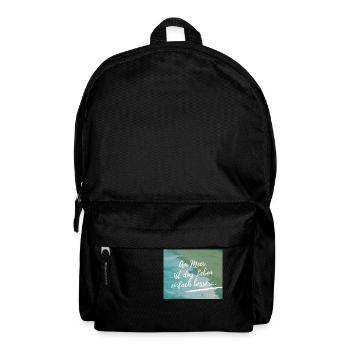 Am Meer ist das Leben einfach besser - Rucksack - Schwarz - Vorne