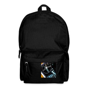 cooles vintage design eines Sport Autos - Rucksack - Schwarz - Vorne