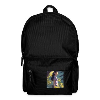 Anime Girl Forrest - Rucksack - Schwarz - Vorne