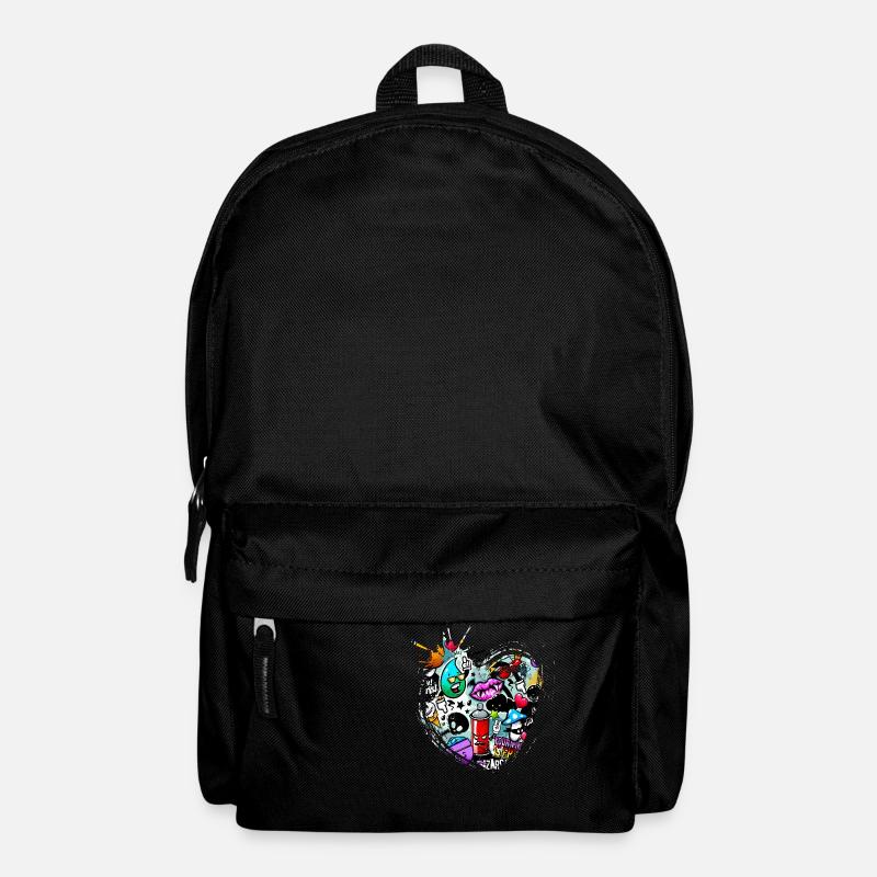Graffiti style Splash hip hop colors painter color - Backpack - black