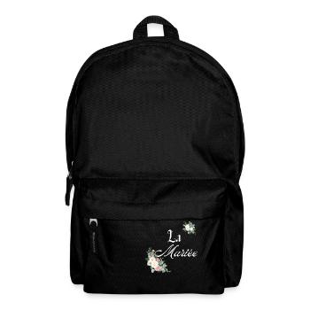 La mariée-evjf t-shirt assorti floral - Sac à dos - noir - Devant