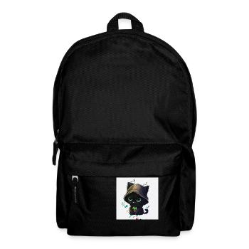 Kleine süße schwarze Katze. - Rucksack - Schwarz - Vorne
