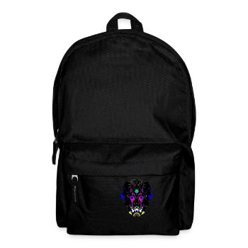 masque tribal | - Sac à dos - noir - Devant