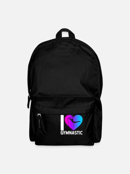 I Love Turnen Trainer Gymnsatik Sportverein Sport - Rucksack - Schwarz