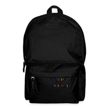 ALLES GUTE ZUM GEBURTSTAG. ALLES GUTE ZUM GEBURTSTAG. JAHRESTAG. - Rucksack - Schwarz - Vorne