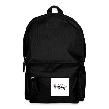 HappyBDay - Rucksack - Schwarz - Vorne