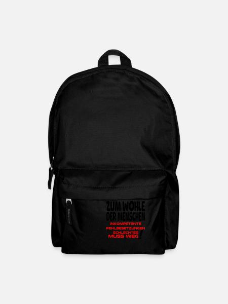 zum Wohle der Menschen II - Rucksack - Schwarz
