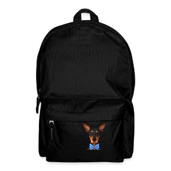 Dobermannwelpe Dobermann Hund Dobermanntrainer - Rucksack - Schwarz - Vorne
