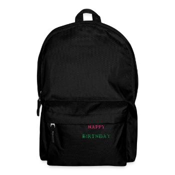 JOYEUX ANNIVERSAIRE. HAPPY BIRTHDAY. ANNIVERSAIRE. - Sac à dos - noir - Devant