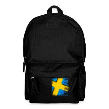 Schweden Schweden Flagge national norden skandinavia - Rucksack - Schwarz - Vorne