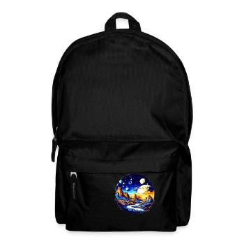 Astronomy and the universe as a colorful galaxy - Backpack - black - Front