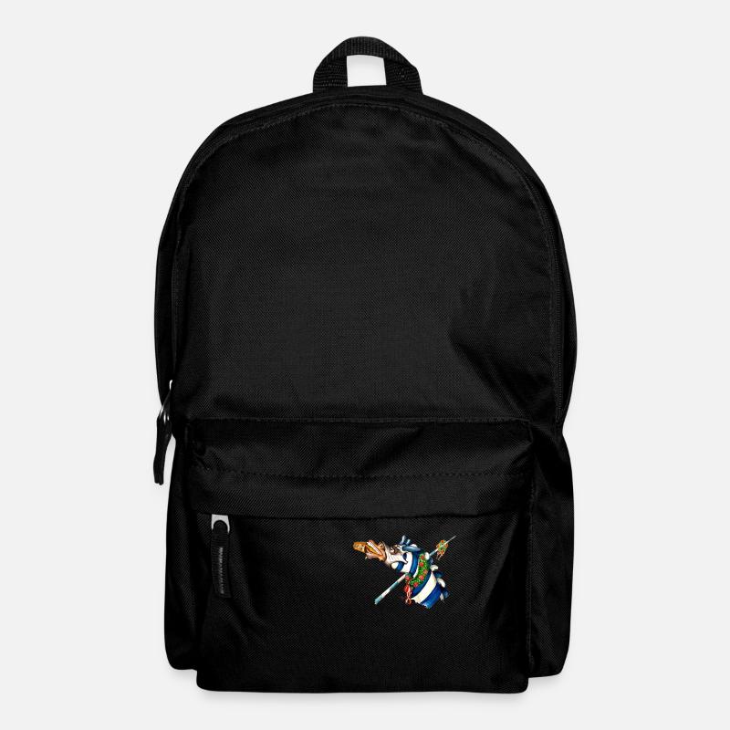 Saufendes Pferd gesp - Rucksack - Schwarz