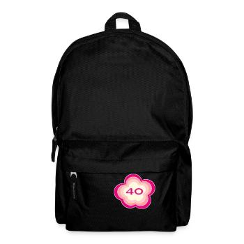 40 JAHRE. 40-JÄHRIGES JUBILÄUM. GEBURTSTAG 40 JAHRE. 40 - Rucksack - Schwarz - Vorne