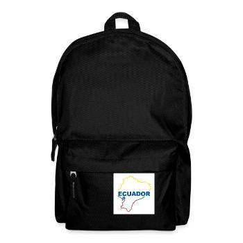 Map of Ecuador - Backpack - black - Front