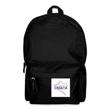 Karte von Kroatien - Rucksack - Schwarz - Vorne