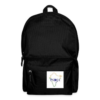 Map of India - Backpack - black - Front