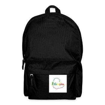 Map of Ethiopia - Backpack - black - Front